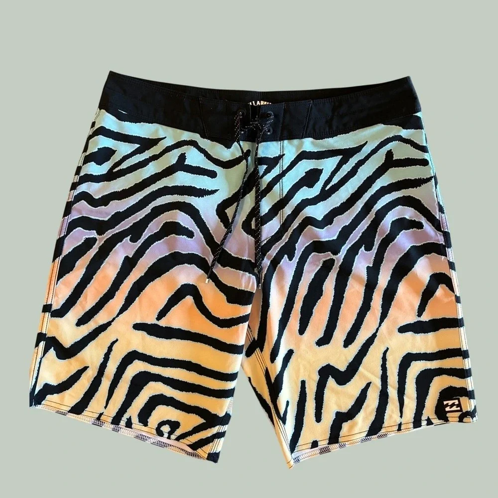 Billabong Recycler Sundays Pro Zebra Board Shorts Mens 32 Pastel Sunset Gradient